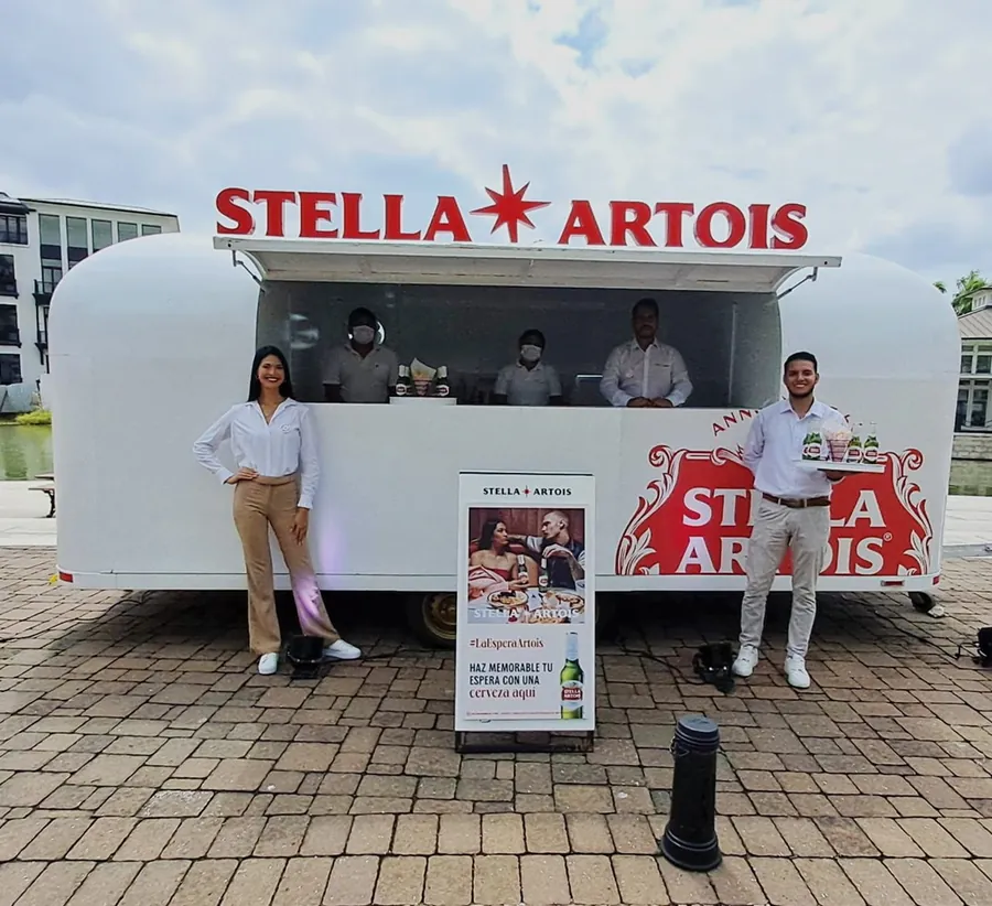 Food truck de Stella Artois para activación de marca