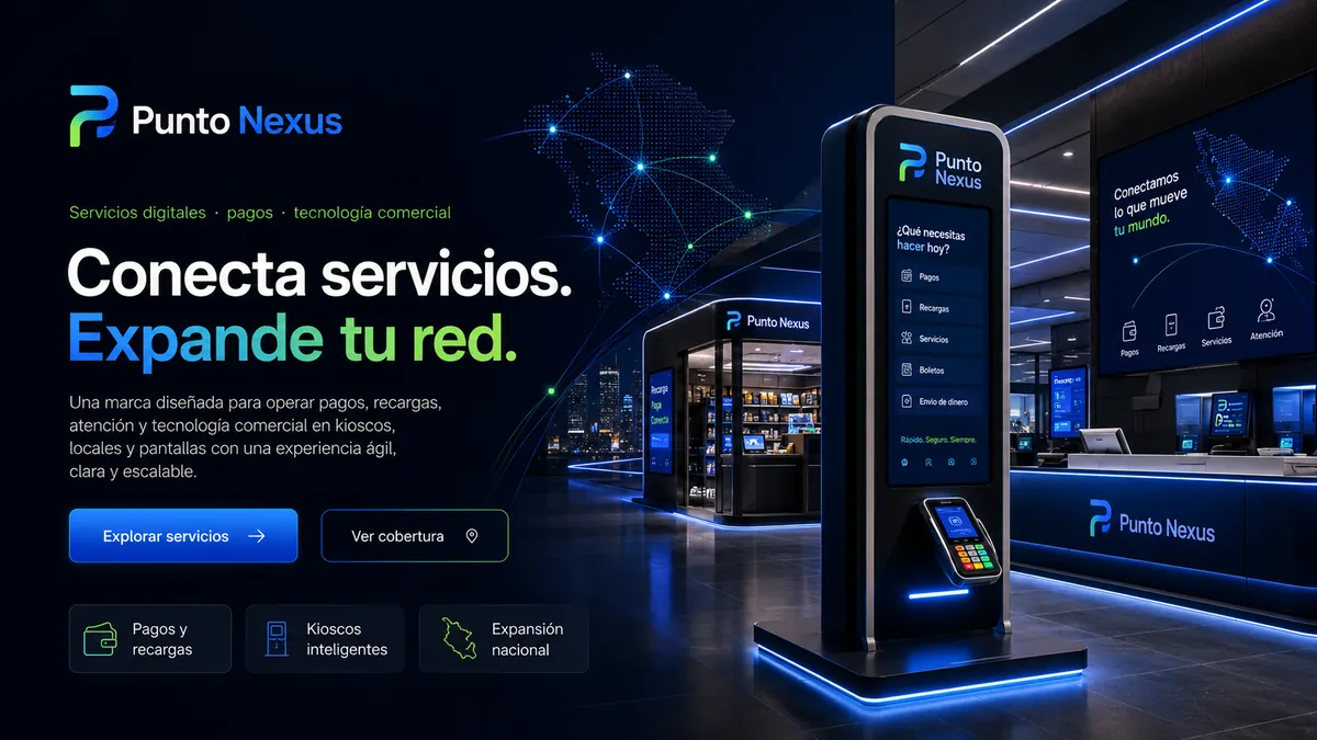 Landing page de Punto Nexus diseñada por Euforia